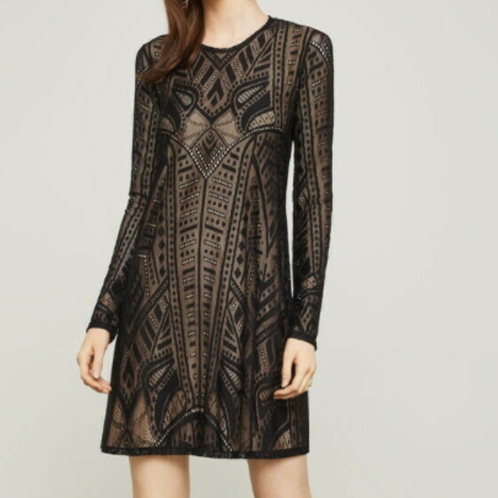 BCBGMAXAZRIA BLACK NATYLY DRESS